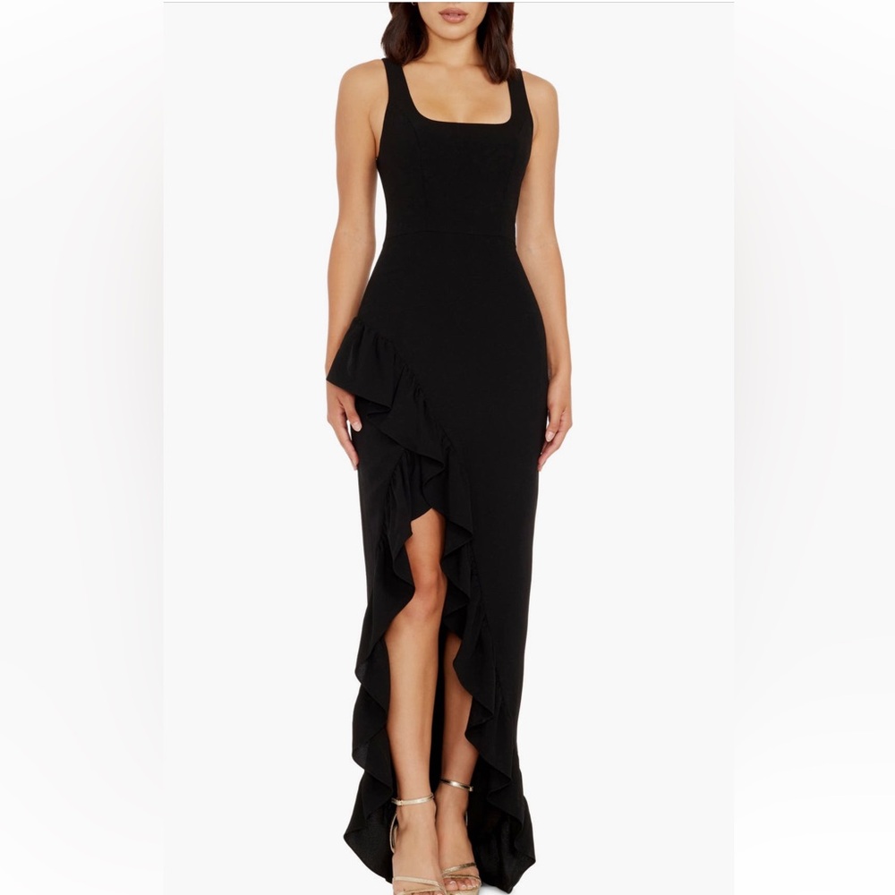 Dress the Population Charlene Ruffle Gown